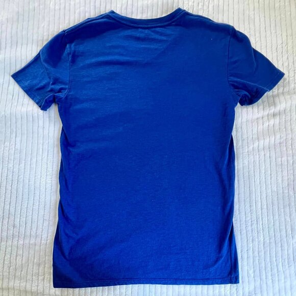 Men's Size Small American Eagle Blue Short Sleeve Logo Tee Shirt - Picture 5 of 6